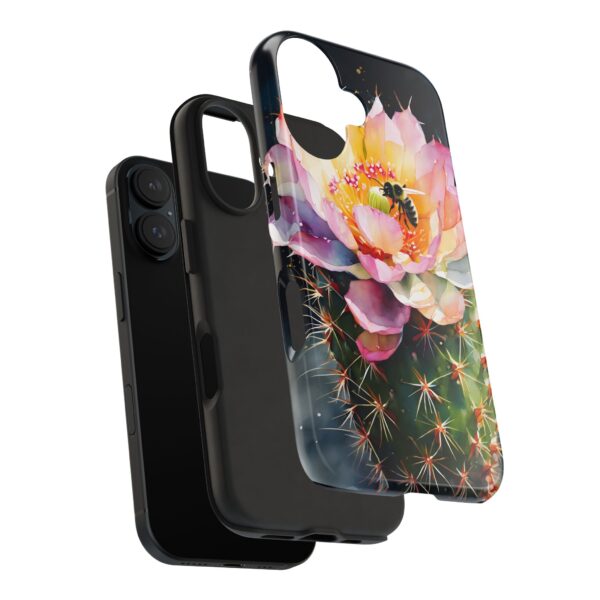 Bee in Cactus Flower Tough Phone Case - Image 102