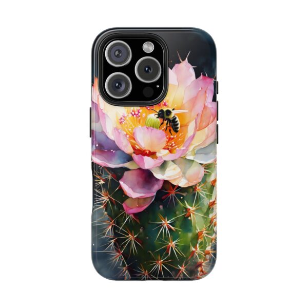 Bee in Cactus Flower Tough Phone Case - Image 94
