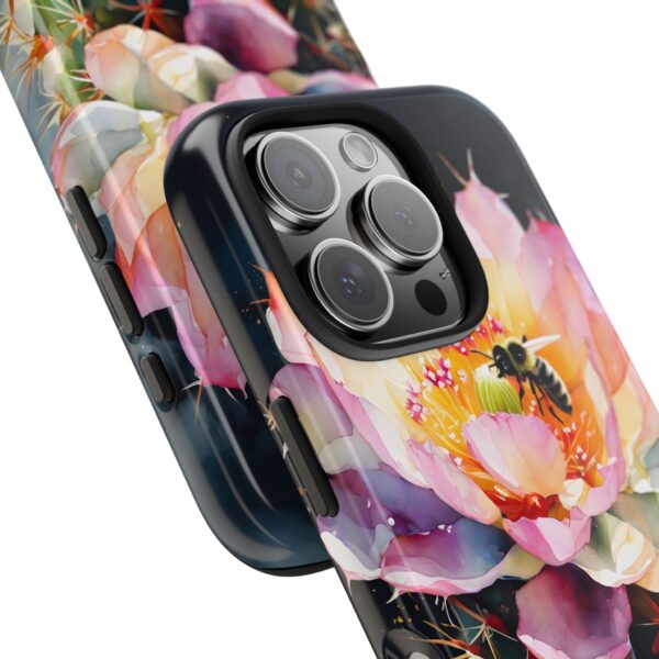Bee in Cactus Flower Tough Phone Case - Image 95
