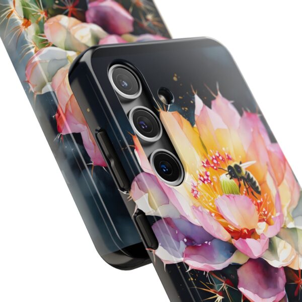 Bee in Cactus Flower Tough Phone Case - Image 79