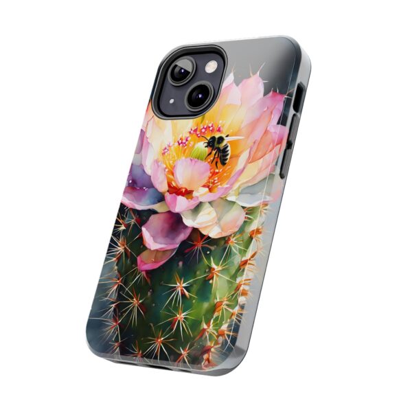 Bee in Cactus Flower Tough Phone Case - Image 44