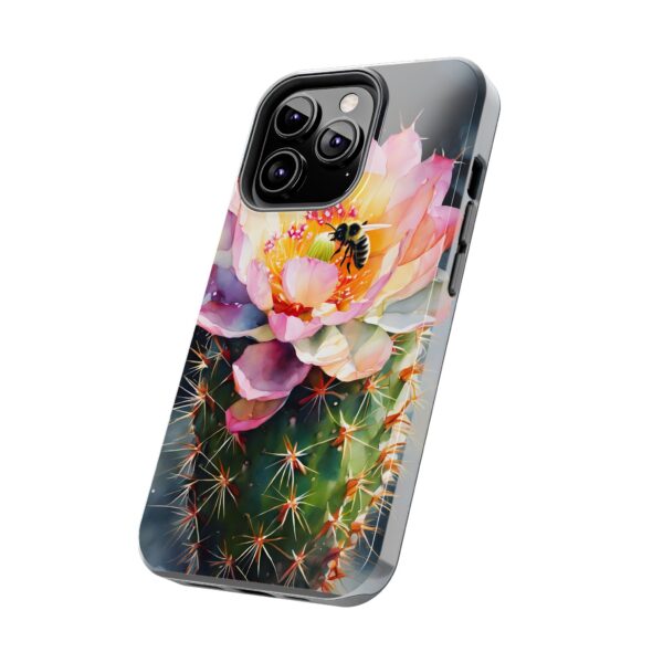 Bee in Cactus Flower Tough Phone Case - Image 48