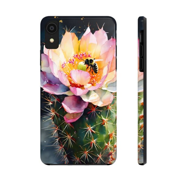 Bee in Cactus Flower Tough Phone Case - Image 4