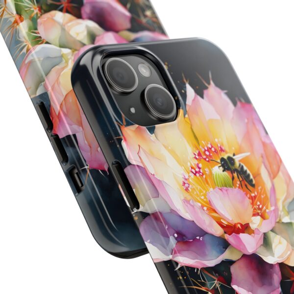 Bee in Cactus Flower Tough Phone Case - Image 71