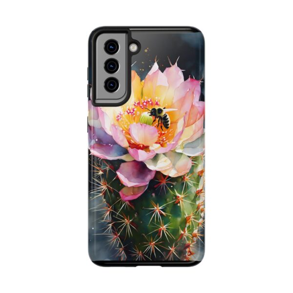 Bee in Cactus Flower Tough Phone Case - Image 90