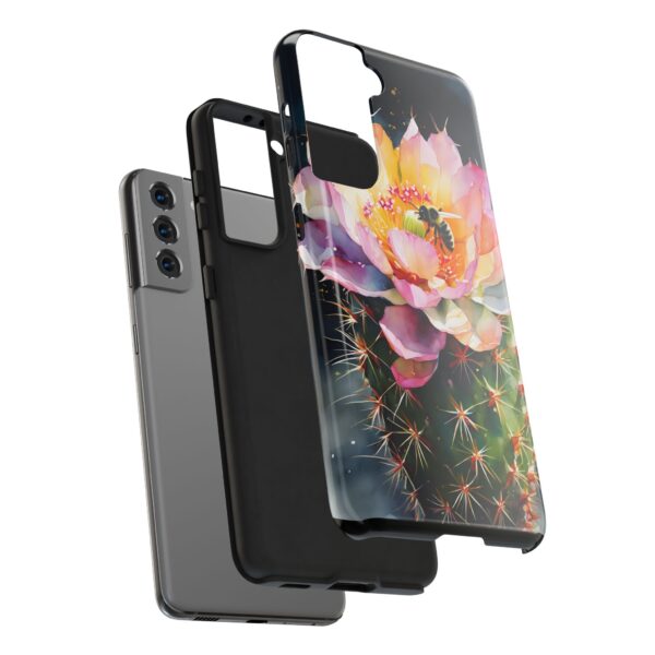 Bee in Cactus Flower Tough Phone Case - Image 93
