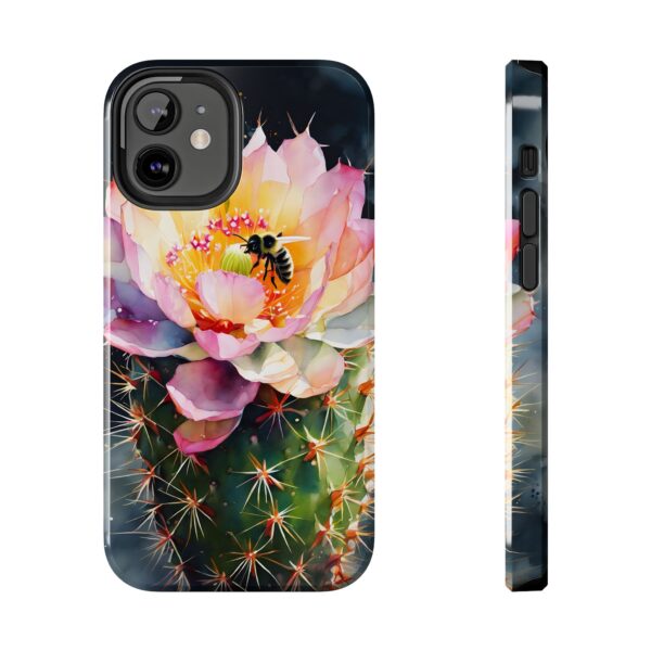 Bee in Cactus Flower Tough Phone Case - Image 26