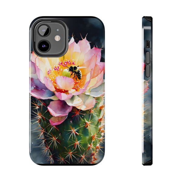 Bee in Cactus Flower Tough Phone Case - Image 22