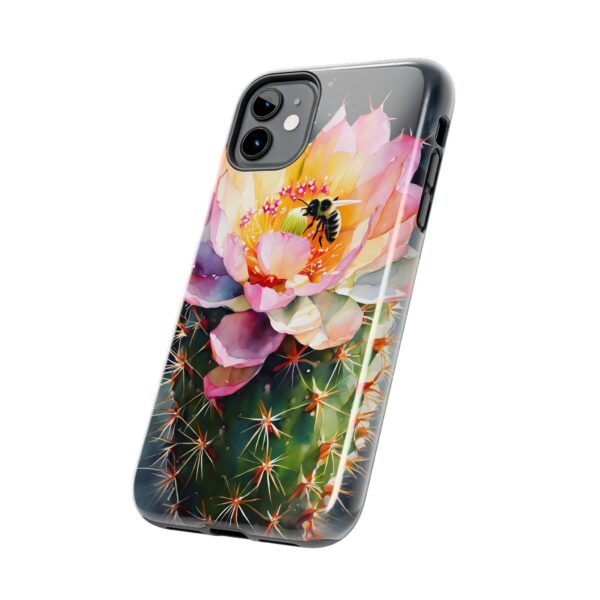 Bee in Cactus Flower Tough Phone Case - Image 12