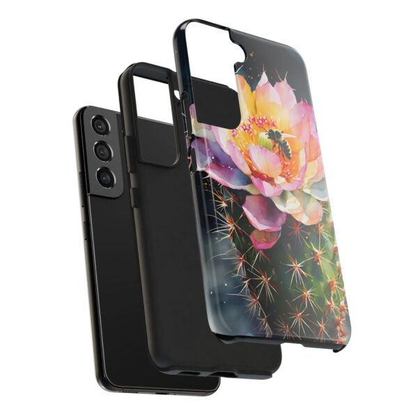Bee in Cactus Flower Tough Phone Case - Image 89
