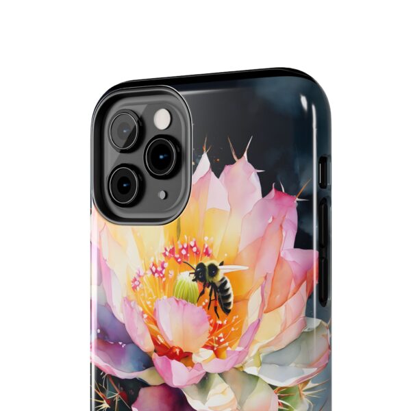 Bee in Cactus Flower Tough Phone Case - Image 17