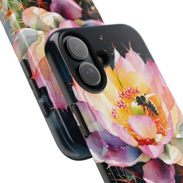 Bee in Cactus Flower Tough Phone Case - Image 104