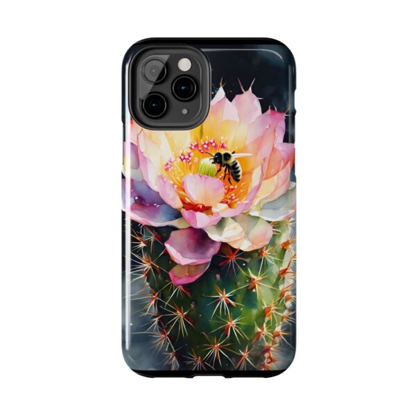 Bee in Cactus Flower Tough Phone Case - Image 15