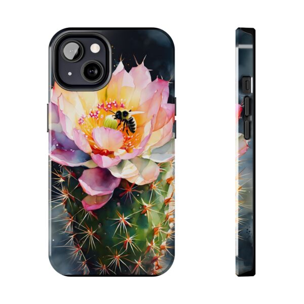 Bee in Cactus Flower Tough Phone Case - Image 38