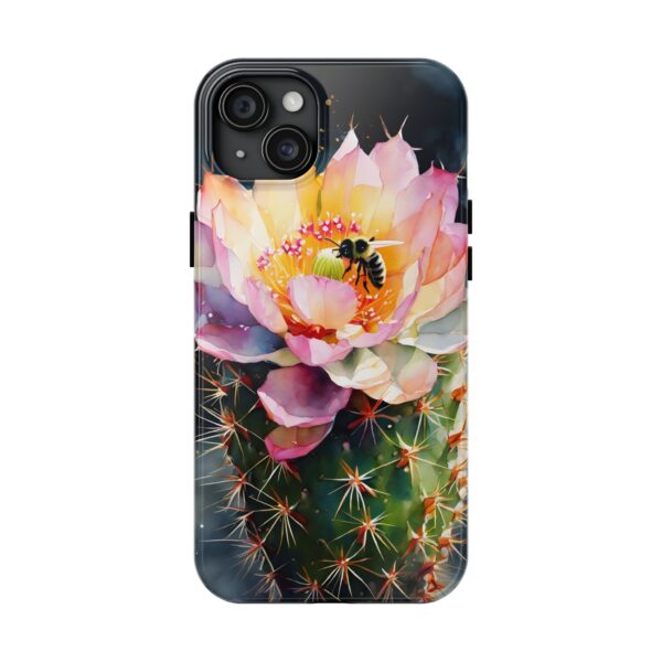Bee in Cactus Flower Tough Phone Case - Image 70