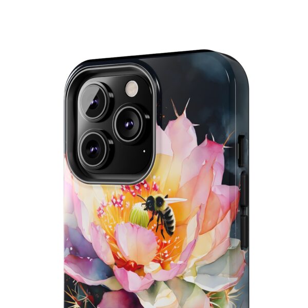 Bee in Cactus Flower Tough Phone Case - Image 49