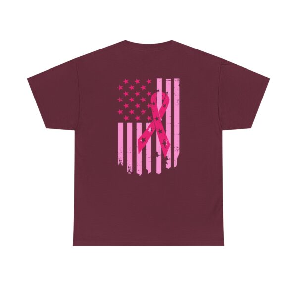 WACH Breast Cancer Awareness Flag Unisex Heavy Cotton Tee - Image 14