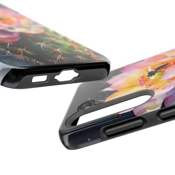 Bee in Cactus Flower Tough Phone Case - Image 84