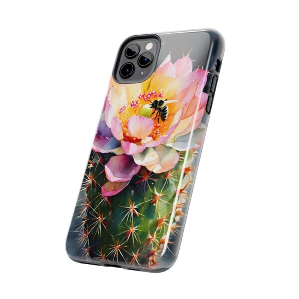 Bee in Cactus Flower Tough Phone Case - Image 20