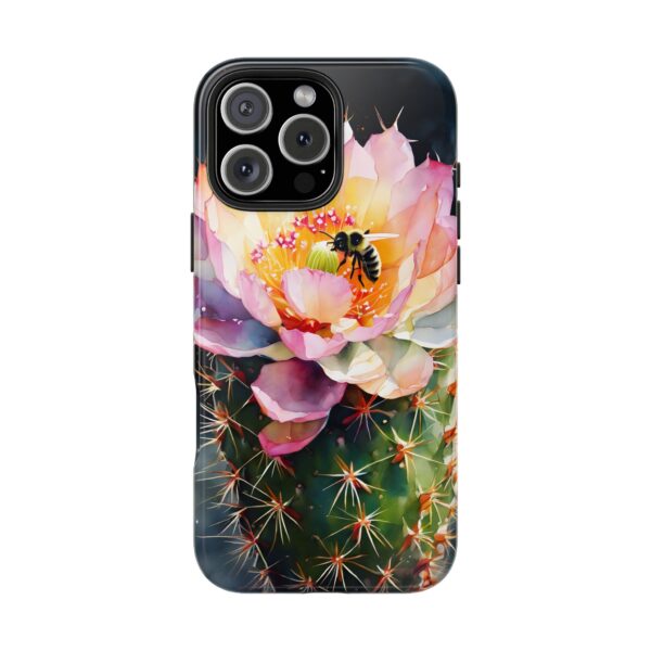 Bee in Cactus Flower Tough Phone Case - Image 97