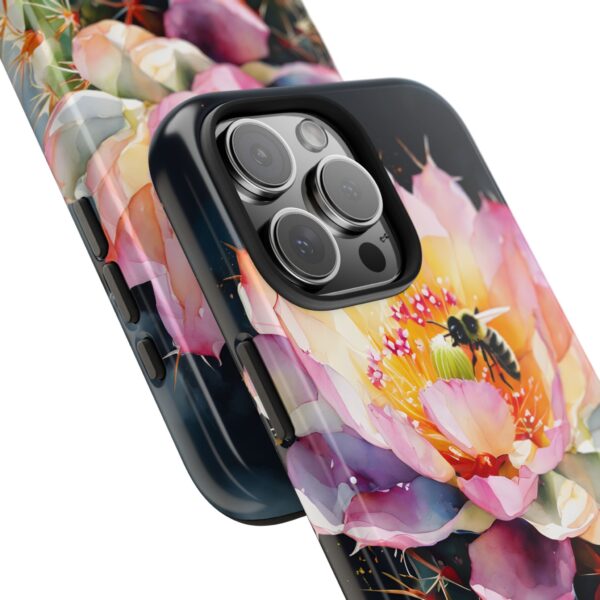 Bee in Cactus Flower Tough Phone Case - Image 98