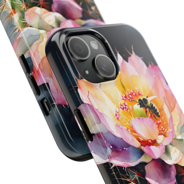 Bee in Cactus Flower Tough Phone Case - Image 63