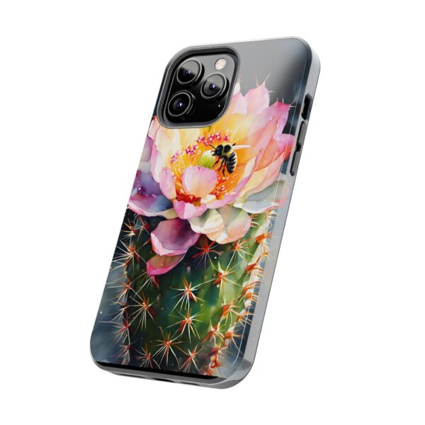Bee in Cactus Flower Tough Phone Case - Image 52