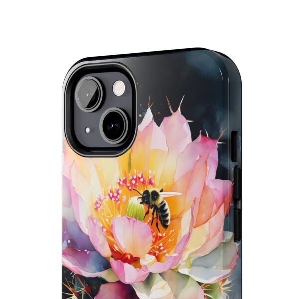 Bee in Cactus Flower Tough Phone Case - Image 41