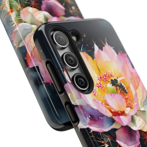 Bee in Cactus Flower Tough Phone Case - Image 83