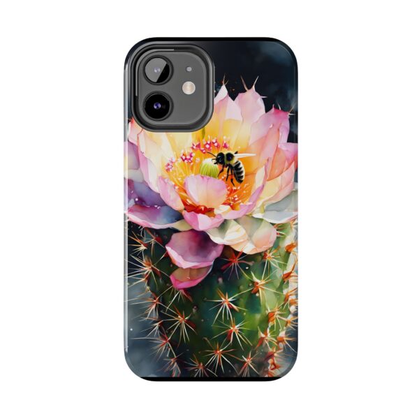 Bee in Cactus Flower Tough Phone Case - Image 23