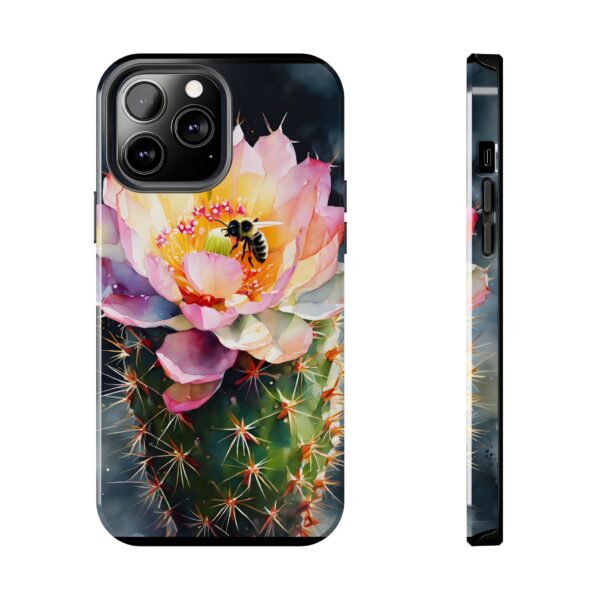 Bee in Cactus Flower Tough Phone Case - Image 50