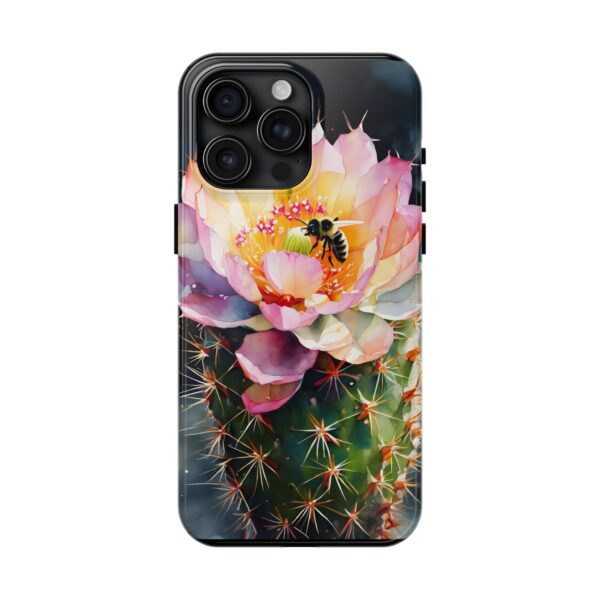 Bee in Cactus Flower Tough Phone Case - Image 74