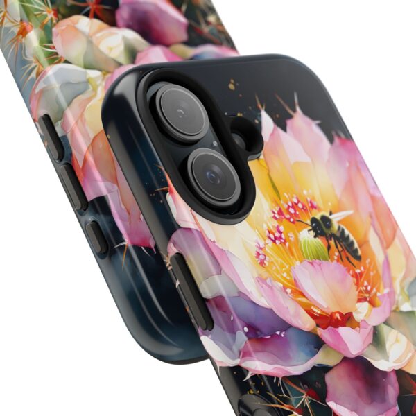 Bee in Cactus Flower Tough Phone Case - Image 101
