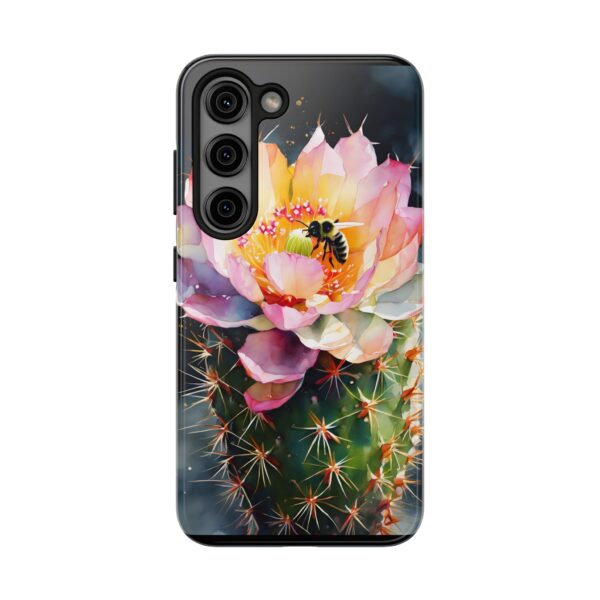Bee in Cactus Flower Tough Phone Case - Image 82
