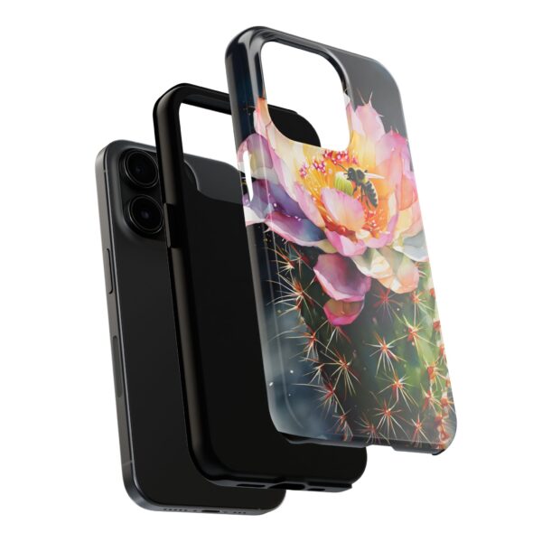 Bee in Cactus Flower Tough Phone Case - Image 69