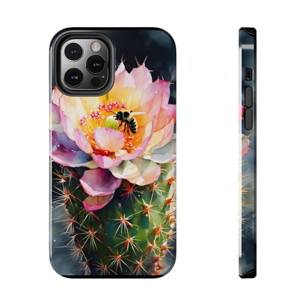 Bee in Cactus Flower Tough Phone Case - Image 30