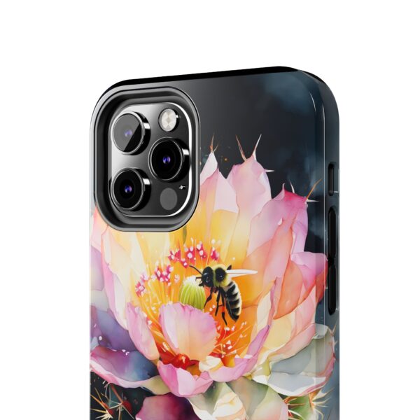Bee in Cactus Flower Tough Phone Case - Image 33