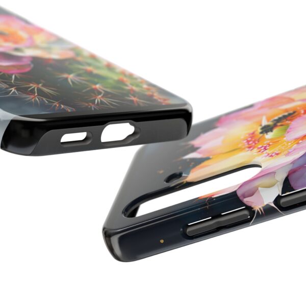 Bee in Cactus Flower Tough Phone Case - Image 80