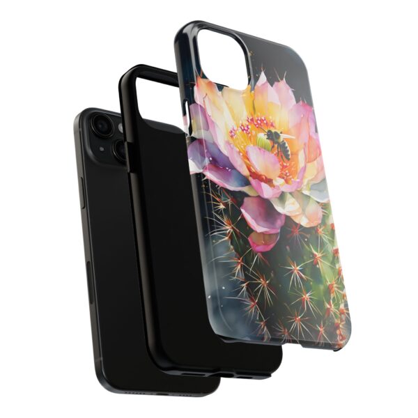 Bee in Cactus Flower Tough Phone Case - Image 73