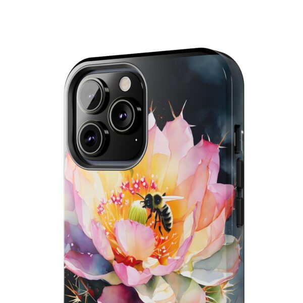 Bee in Cactus Flower Tough Phone Case - Image 53