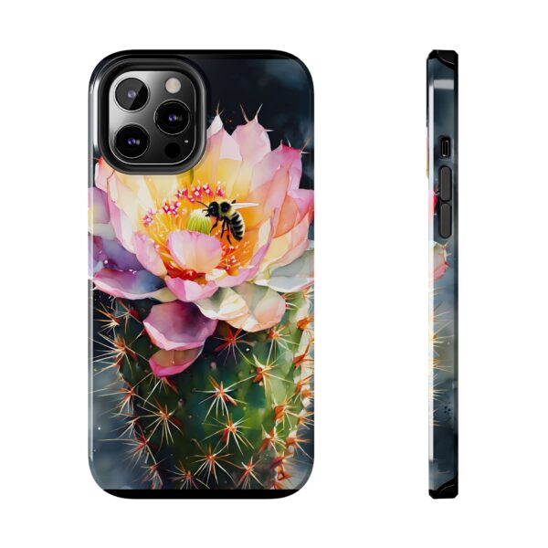 Bee in Cactus Flower Tough Phone Case - Image 34