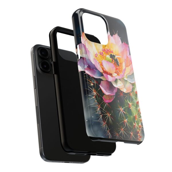 Bee in Cactus Flower Tough Phone Case - Image 77