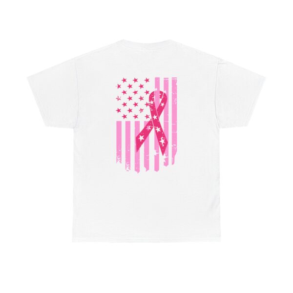 WACH Breast Cancer Awareness Flag Unisex Heavy Cotton Tee - Image 2