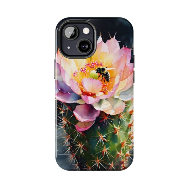 Bee in Cactus Flower Tough Phone Case - Image 43