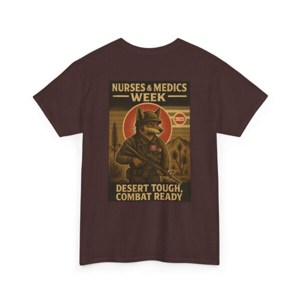 Unisex Heavy Cotton Tee - Nurses & Medics Week 2025 - Desert Tough Combat Ready - Image 8