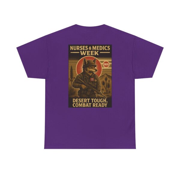 Unisex Heavy Cotton Tee - Nurses & Medics Week 2025 - Desert Tough Combat Ready - Image 46