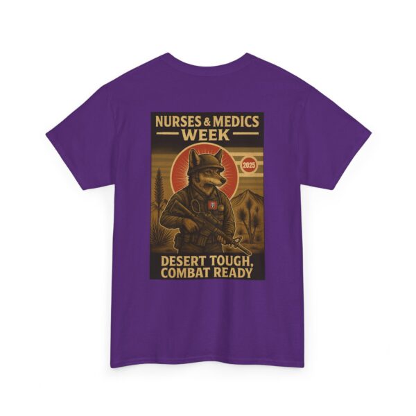 Unisex Heavy Cotton Tee - Nurses & Medics Week 2025 - Desert Tough Combat Ready - Image 48
