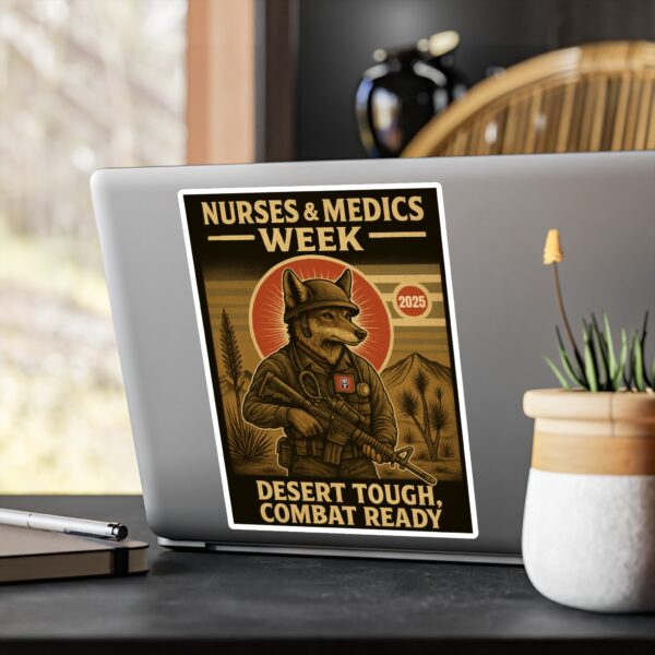 Nurses & Medics Week Appreciation Vinyl Decals - 'Desert Tough, Combat Ready' - Image 16