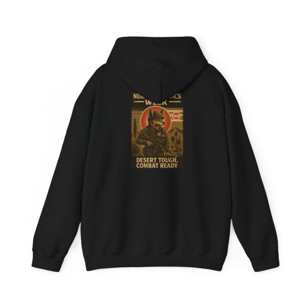 Unisex Heavy Blend™ Nurses & Medics Week Combat Ready - Desert Tough Hoodie - Image 3