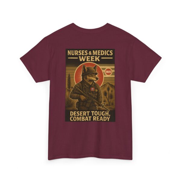 Unisex Heavy Cotton Tee - Nurses & Medics Week 2025 - Desert Tough Combat Ready - Image 12